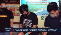5 Pelaku Spesialis Pembobol Minimarket di Makassar Tertangkap