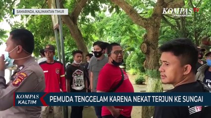 Pemuda Tenggelam Karena Nekat Terjun Ke Sungai