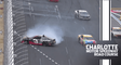Austin Dillon spins off the nose of Kyle Busch at the Roval