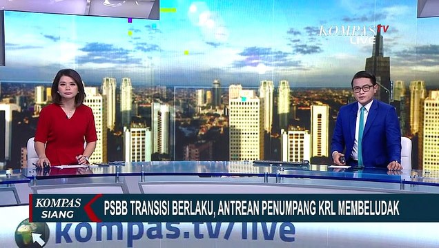 Hari Pertama PSBB Transisi Jakarta, Stasiun Rangkasbitung Ramai Penumpang!