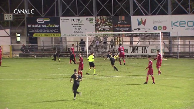 UR Namur - RAEC Mons : 5-0 (10/10/2020). Images Canal C (Canal Foot).