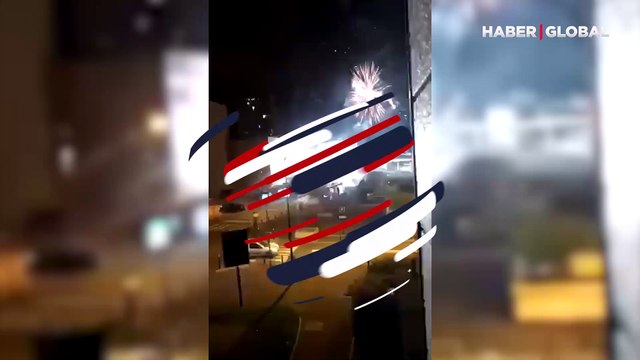 40 kişi polis karakoluna havai fişeklerle saldırdı