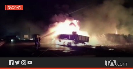 Un grave accidente de tránsito se registró  en la vía Loja-Catamayo