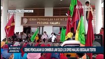 Demo Penolakan Uu Omninbuslauw Jilid Ii, Di Dprd Maluku Berjalan Tertib