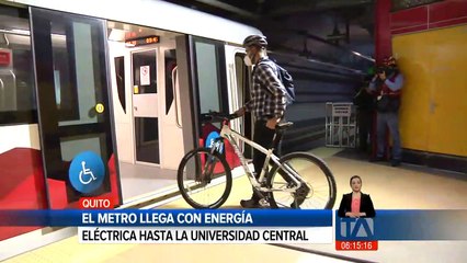 El metro llega con energía eléctrica hasta la Universidad Central
