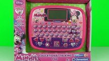 Disney Junior Minnie Mouse Computer Tablet Toy Review Unboxing, Teach Kids, Clementoni