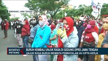 Buruh Kembali Gelar Demo Tolak UU Cipta Kerja di Gedung DPRD Jawa Tengah
