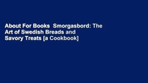 About For Books  Smorgasbord: The Art of Swedish Breads and Savory Treats [a Cookbook]  Best