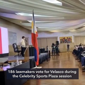 186 lawmakers elect Velasco as Speaker while House session is suspended
