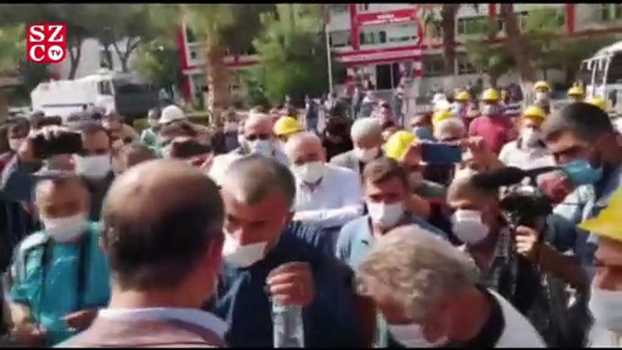 Madencilere Manisa’da polis, Karaman'da jandarma engeli