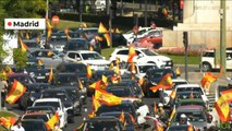 Movilización en Madrid convocada por la ultraderecha para pedir la dimisión del Gobierno