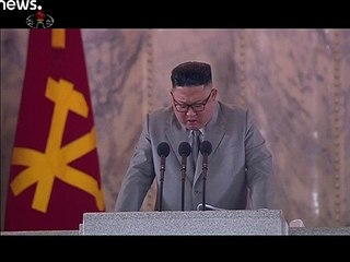 شاهد: كيم جونغ أون يبكي ويعتذر لشعبه عن إخفاقه