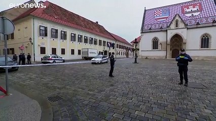 Tiroteio junto à sede do governo croata