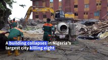Building collapses in Nigeria, killing eight
