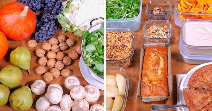 Fondant aux raisins, frites de potimarron... Votre menu de la semaine est prêt en 1H grâce au batch cooking.