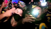 Lakers fans go wild after NBA championship win