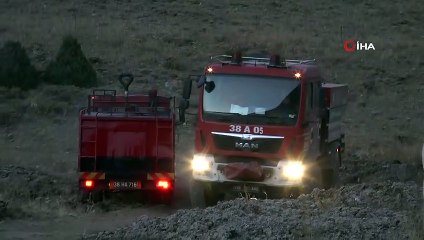 Kayseri’de çıkan yangında 20 hektarlık alan kül oldu