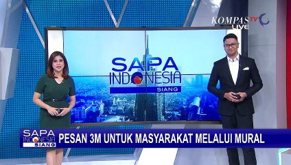 Kreatif! Warga Buat Mural 3M untuk Ingatkan Protokol Kesehatan