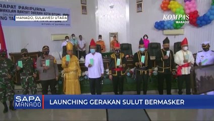 Launching Gerakan Sulut Bermasker