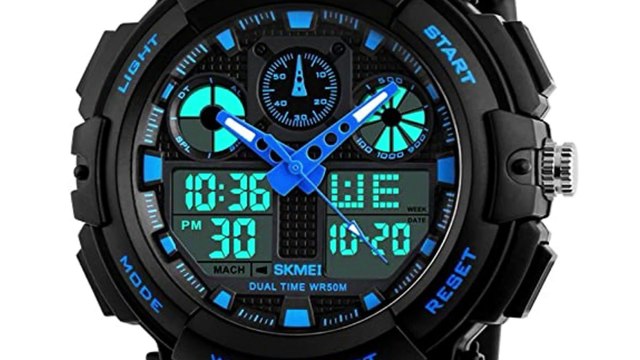 SKMEI Analogue - Digital Black Dial Men's & Boys' Watch