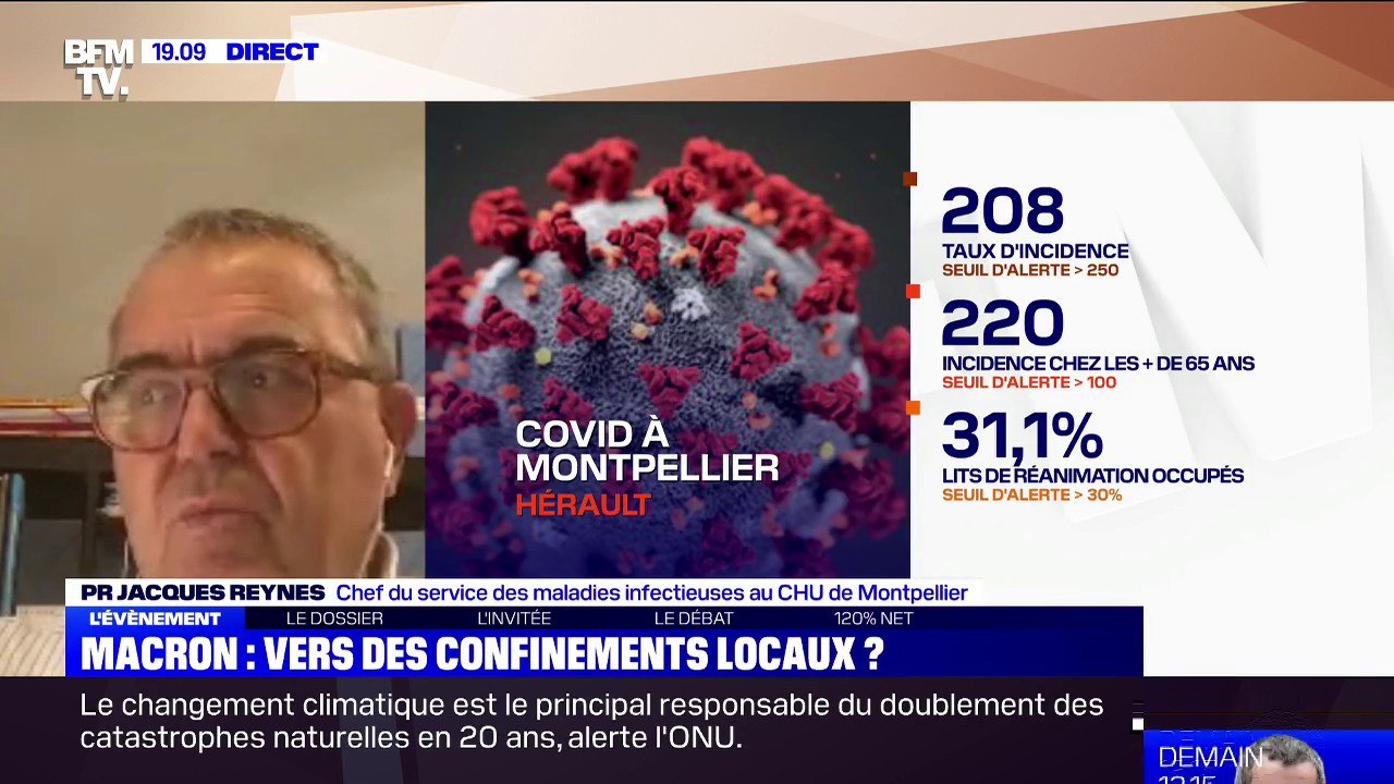 Pr Jacques Reynes (CHU Montpellier): "Si on confine de façon efficace, au bout de 2-3 semaines on a étéint le feu"
