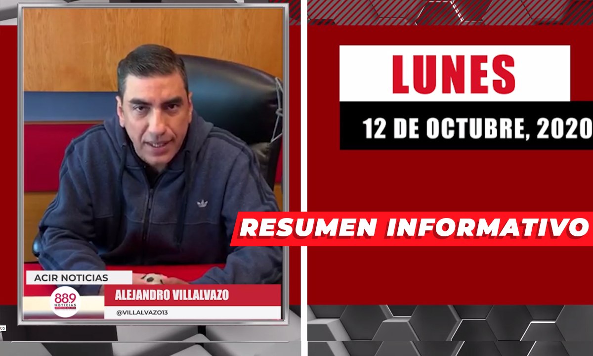 Resumen de noticias lunes 12 de octubre 2020 / Panorama Informativo / 88.9 Noticias