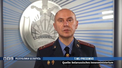 Polizei in Belarus droht Demonstranten mit Schusswaffengebrauch