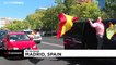 شاهد: مئات السيارات في مسيرة مناهضة لإجراءات الإغلاق في إسبانيا بدعوة من اليمين المتطرف