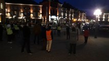 Manifestation contre la Boucle du Hainaut à Ath - Arrivée de la FUGEA