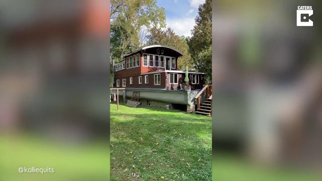 Elle a transformé un bateau en maison et le résultat est magnifique