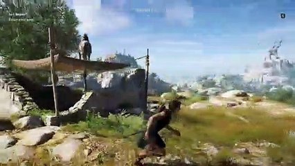 How to Park Horse Over Curtain Roof - Shepherd Hill - Assassin's Creed Odyssey (ACO) | APLetsPlay