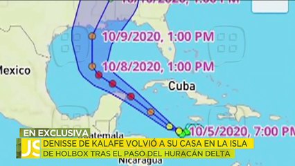 Denisse de Kalafe regresó a la isla de Holbox luego del paso del huracán Delta. | Ventaneando