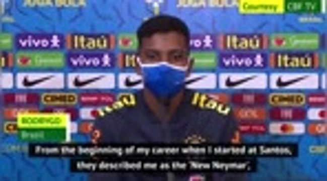 Rodrygo rejects Neymar comparisons