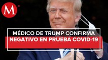 Trump da negativo a covid-19 en prueba rápida