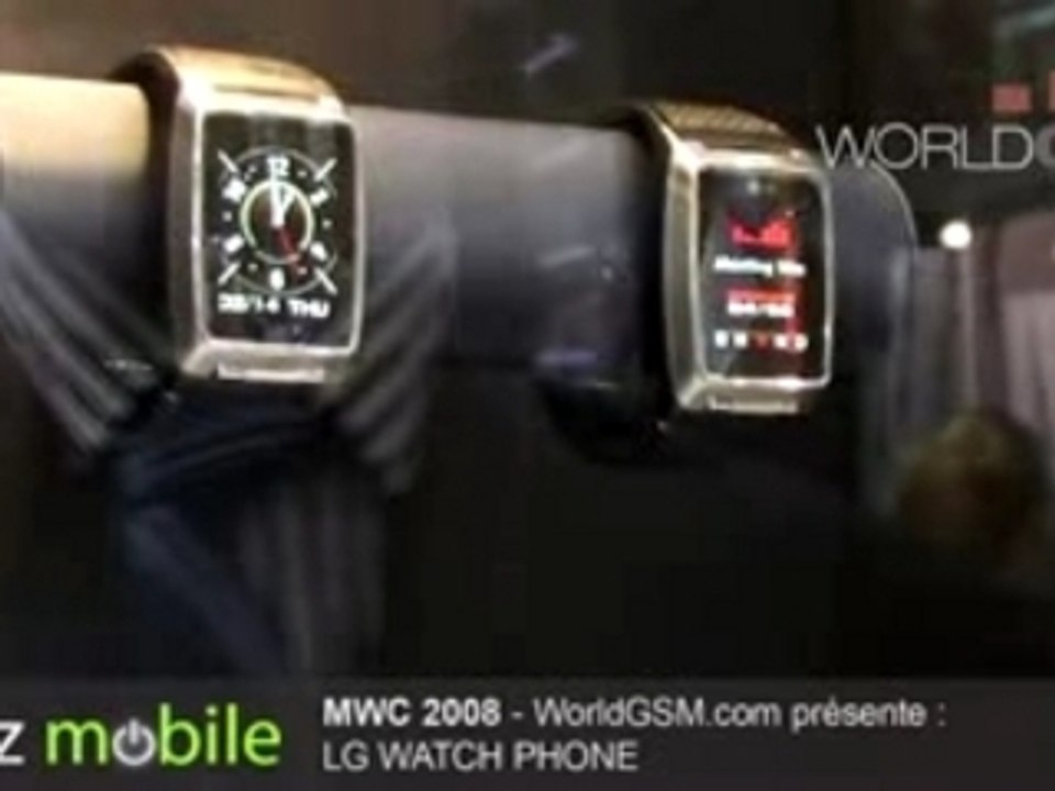 MWC 2008 LG WATCH PHONE WORLDGSM