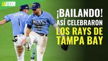 ¡BAILANDO! Así celebraron los Rays de Tampa Bay tras eliminar a los Yankees