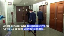 Senator who tested positive for Covid-19 speaks maskless at confirmation hearing