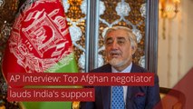 AP Interview: Top Afghan negotiator lauds India's support, and other top stories in international news from October 13, 2020.