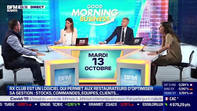 La pépite: RX Club, un logiciel qui permet aux restaurateurs d'optimiser leur gestion de stocks, commandes, clients, d'équipes..., par Lorraine Goumot - 13/10