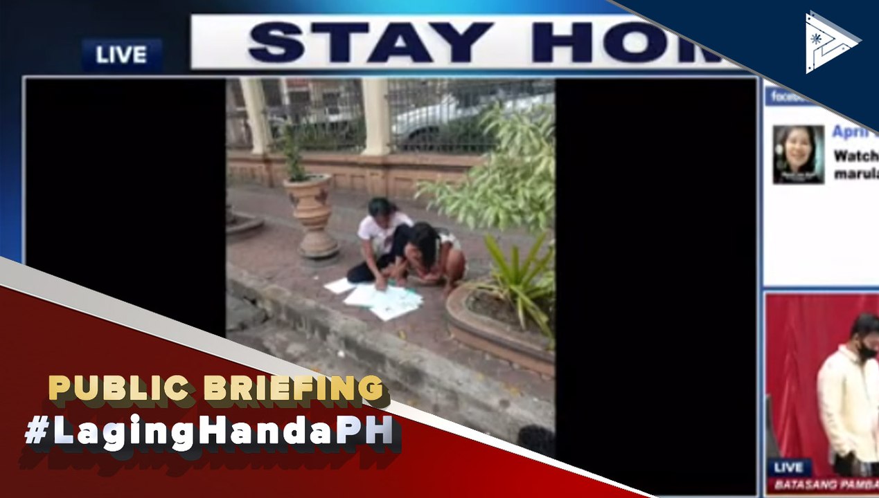 #LagingHanda | Kwento ng inspirasyon: Isang batang babae, nakunan ng litrato na nag-aaral sa gilid ng kalsada habang tinuturuan ng kanyang tiyahin