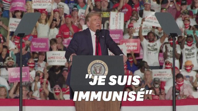 De retour en meeting, Trump se sent si puissant et veut embrasser tout le monde