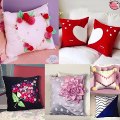 Love Couple! Fancy Cushion Cover | Beautiful Old Clothes Ideas