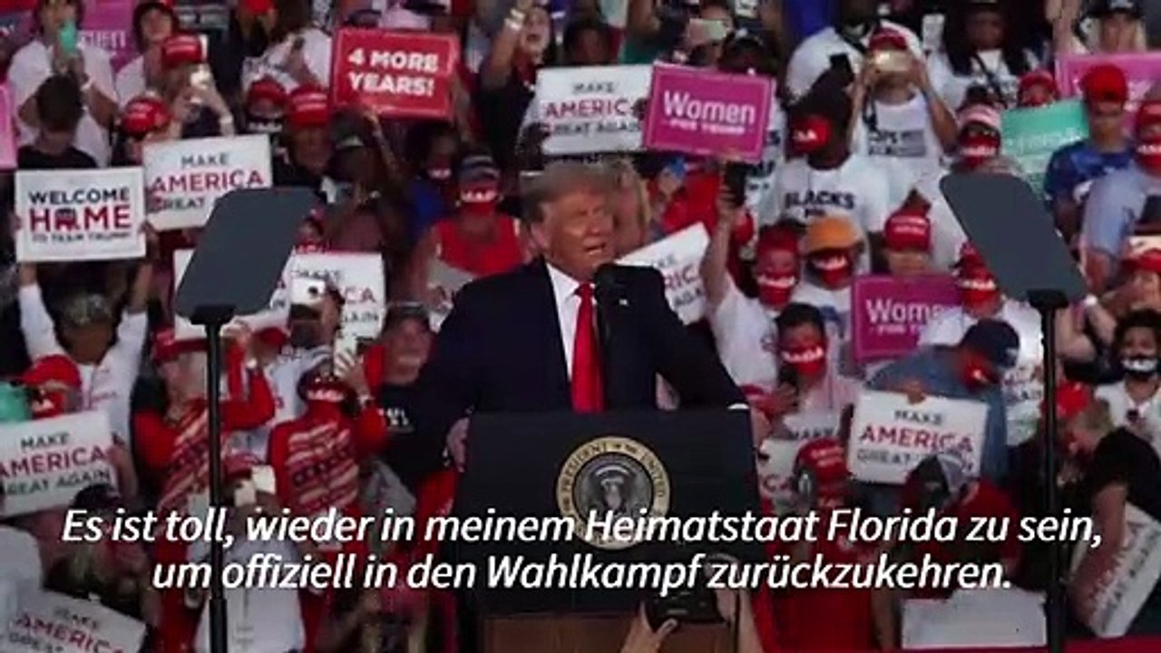 Trump zelebriert Genesung: 'Ich fühle mich so stark'