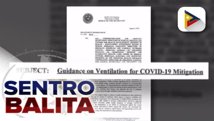 Guidelines para sa maayos na ventilation sa enclosed spaces, inilabas ng DOH