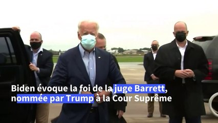 Pour Biden, la religion de la juge Amy Coney Barrett "ne devrait pas être prise en compte"