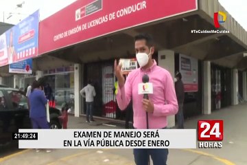 ¡Atención! Examen de manejo será en la vía pública a partir de enero