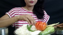 #ASMT eating Indian food eating Indian MUKBANG eating homemade rice and palak daal