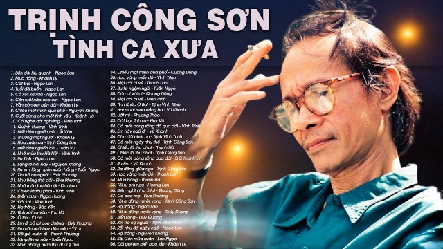 Bên Đời Hiu Quạnh, Mưa Hồng - 555 Tình Khúc TRỊNH CÔNG SƠN - Tình Ca Xưa Phòng Trà Hải Ngoại Bất Hủ