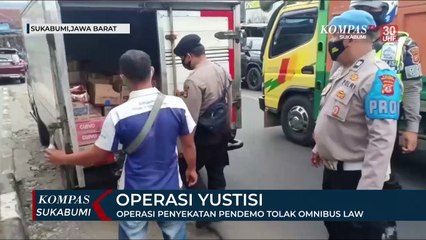 Operasi Penyekatan Pendemo Tolak Omnibus Law