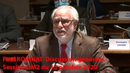 Paul ROBINAT. Discussion générale. Session DM2 du 13 octobre 2020